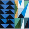 blue triangle diptych