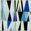 blue & white triangles